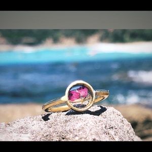 ‘Heather’ Gold Circle Ring